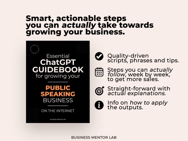 ChatGPT Prompts for Growing your Public Speaking Business - Image 2