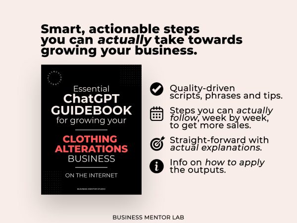 ChatGPT Prompts for Growing your Clothing Alterations Business - Image 2