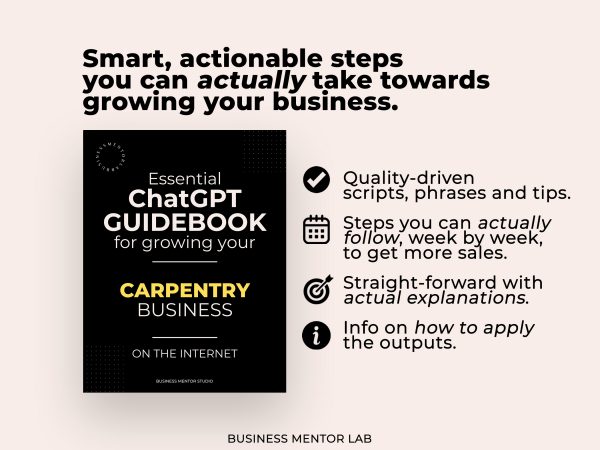 ChatGPT Prompts for Growing your Carpentry Business - Image 2