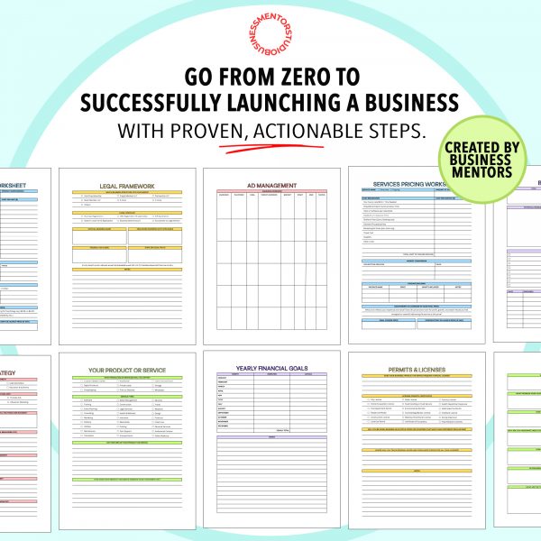 Business Plan 70+ Page Workbook: Entrepreneurial Guide (Printable PDF Download) - Image 2